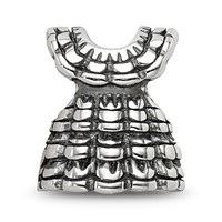 Sterling Silver Reflections Ruffled Dress Bead view 5