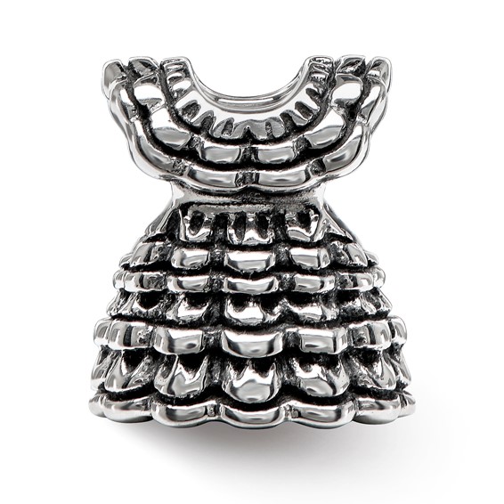 Sterling Silver Reflections Ruffled Dress Bead