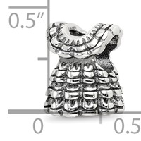 Sterling Silver Reflections Ruffled Dress Bead view 4