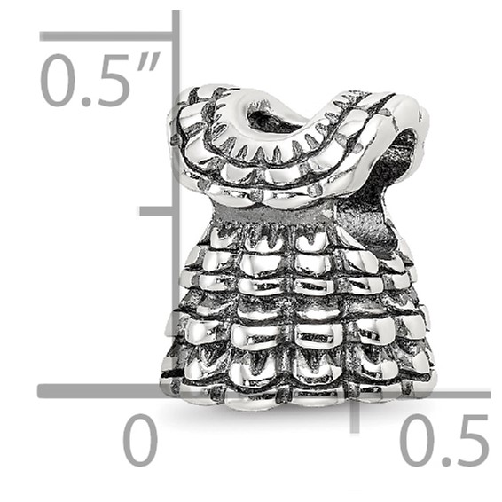 Sterling Silver Reflections Ruffled Dress Bead