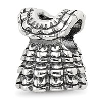 Sterling Silver Reflections Ruffled Dress Bead view 1