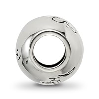 Sterling Silver Reflections Antiqued We Are Family Flower Bead view 2