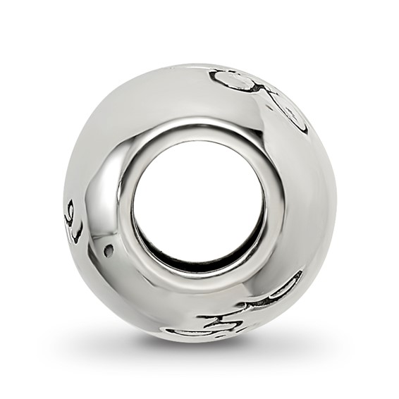 Sterling Silver Reflections Antiqued We Are Family Flower Bead