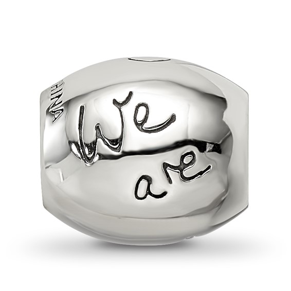 Sterling Silver Reflections Antiqued We Are Family Flower Bead
