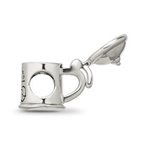 Sterling Silver Reflections Octoberfest Beer Stein Bead view 2