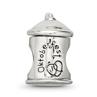 Sterling Silver Reflections Octoberfest Beer Stein Bead view 3
