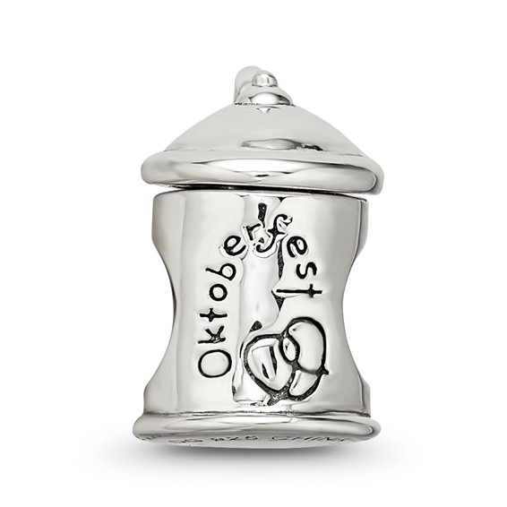 Sterling Silver Reflections Octoberfest Beer Stein Bead