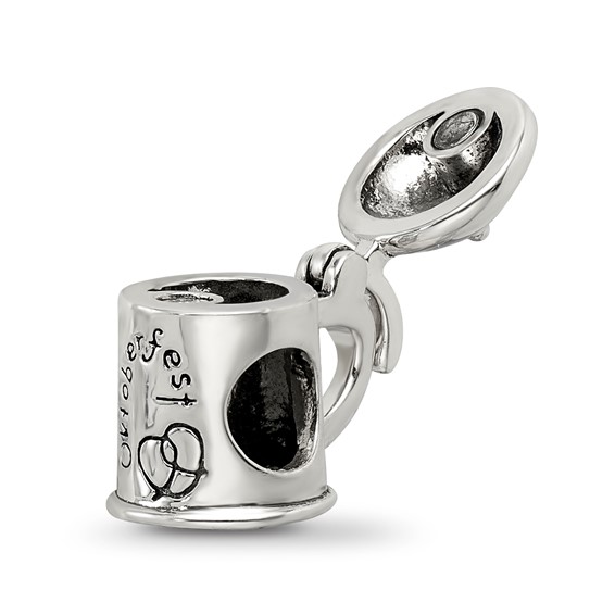Sterling Silver Reflections Octoberfest Beer Stein Bead