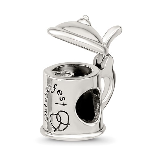 Sterling Silver Reflections Octoberfest Beer Stein Bead