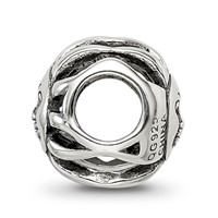 Sterling Silver Reflections Sun with a Face Bead view 2