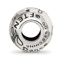 Sterling Silver Reflections Crystals Live Laugh Love Bead view 2