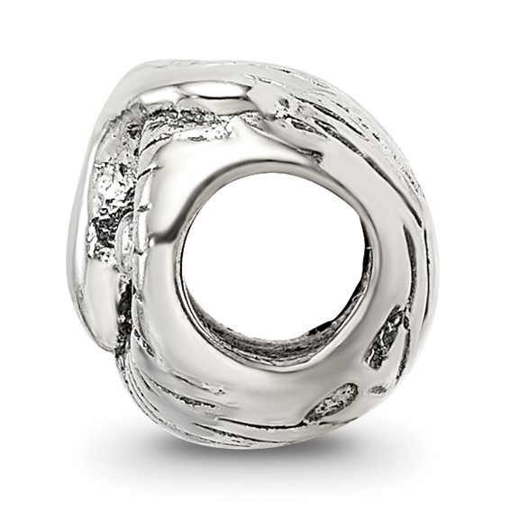 Sterling Silver Reflections Owl Head Bead