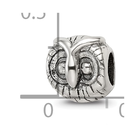 Sterling Silver Reflections Owl Head Bead