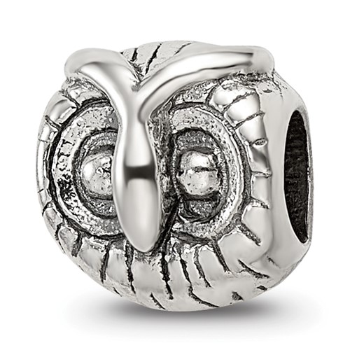 Sterling Silver Reflections Owl Head Bead