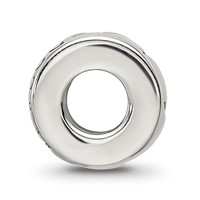 Sterling Silver Reflections Blue Crystal Dream Spacer Bead view 2