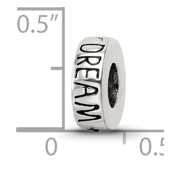 Sterling Silver Reflections Blue Crystal Dream Spacer Bead