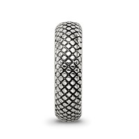 Sterling Silver Reflections Antiqued Textured Gripper Bead view 4