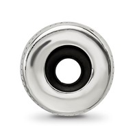 Sterling Silver Reflections Antiqued Textured Gripper Bead view 2