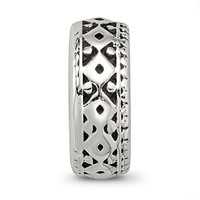 Sterling Silver Reflections Antiqued Bali Gripper Bead view 4