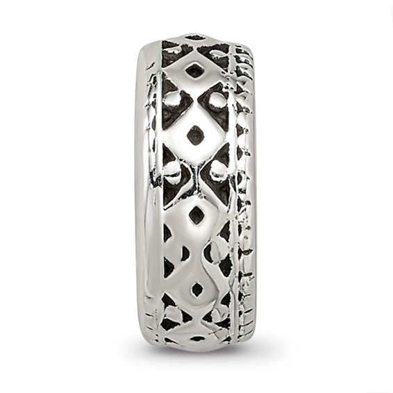 Sterling Silver Reflections Antiqued Bali Gripper Bead