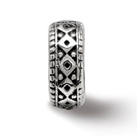 Sterling Silver Reflections Antiqued Bali Gripper Bead view 5