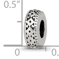 Sterling Silver Reflections Antiqued Bali Gripper Bead view 3