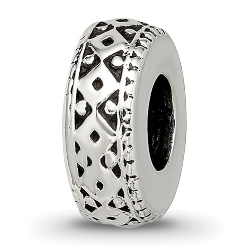 Sterling Silver Reflections Antiqued Bali Gripper Bead