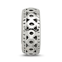 Sterling Silver Reflections Antiqued Bali Gripper Bead view 4
