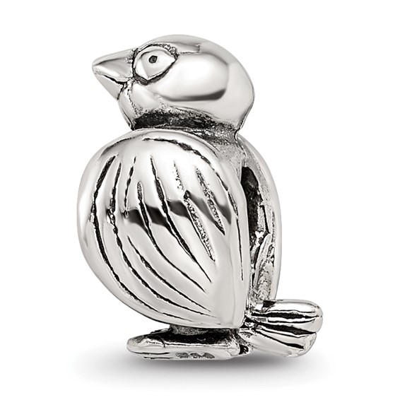 Sterling Silver Reflections Bird Bead
