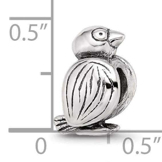 Sterling Silver Reflections Bird Bead