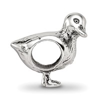 Sterling Silver Reflections Duck Bead view 2