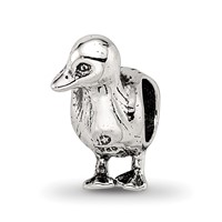 Sterling Silver Reflections Duck Bead view 1