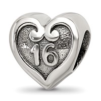 Sterling Silver Reflections Sweet Sixteen Bead view 1