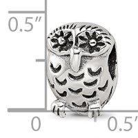 Sterling Silver Reflections Owl Bead view 3