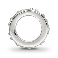 Sterling Silver Reflections CZ Spacer Bead view 2