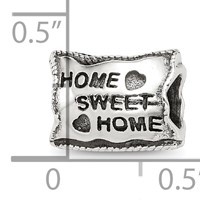 Sterling Silver Reflections Home Sweet Home Bead view 4