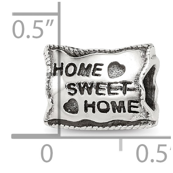 Sterling Silver Reflections Home Sweet Home Bead