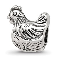 Sterling Silver Reflections Chicken Bead view 5