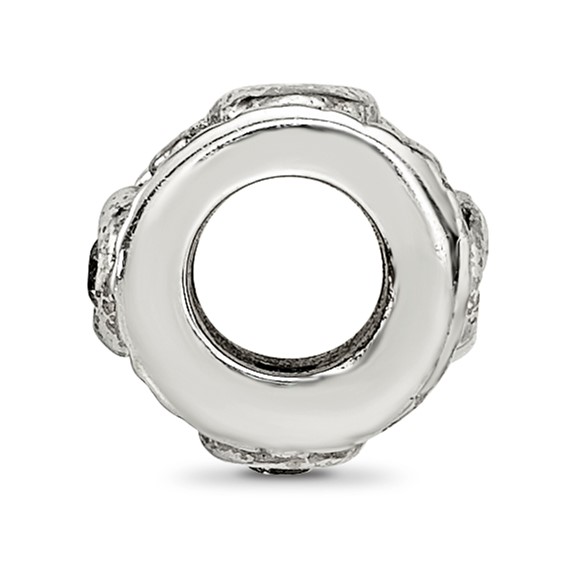 Sterling Silver Reflections CZ Rope Kids Bead