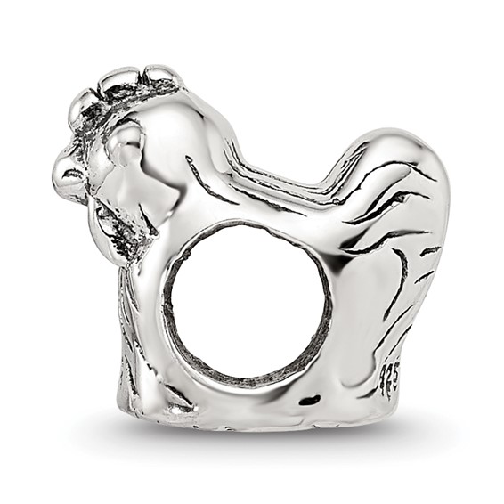 Sterling Silver Reflections Chicken Bead