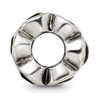 Sterling Silver Reflections Red CZ Bead view 2