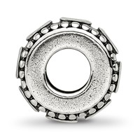 Sterling Silver Reflections CZ Antiqued Bali Bead view 2
