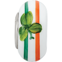 Ster.Silver Reflections Hand Painted the Irish Fenton Glass Bead view 4
