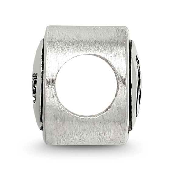 Sterling Silver Antiqued Los Angeles Rams NFL Bead