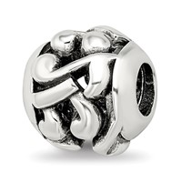 Sterling Silver Reflections Musical Notes Bead view 5