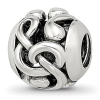 Sterling Silver Reflections Musical Notes Bead view 1
