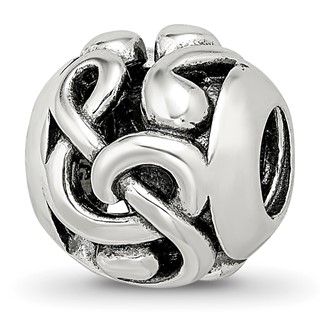 Sterling Silver Reflections Musical Notes Bead