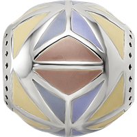 Sterling Silver Reflections Brown,Yellow & Lavender Enameled, Silver Ip-p view 4