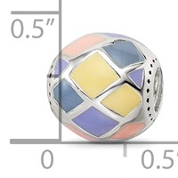 Sterling Silver Reflections Pink,Yellow & Lavender Enameled, Silver IP-Pl view 5