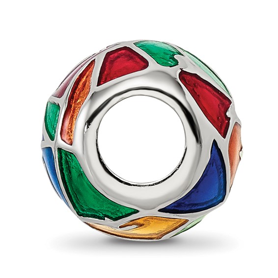 Sterling Silver Reflections City Impressions London Moasic Enamel Bead